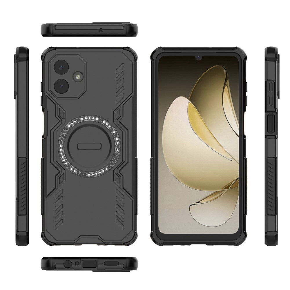 MagSafe Case for Samsung Galaxy A07 4G A075, Techsuit, ArmorMag, Black