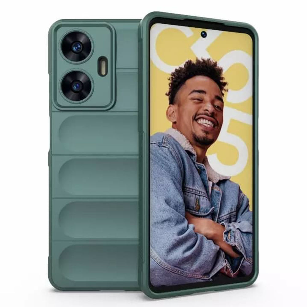 Fodral för Samsung Galaxy A07 4G A075, Techsuit, Magic Shield, Grön