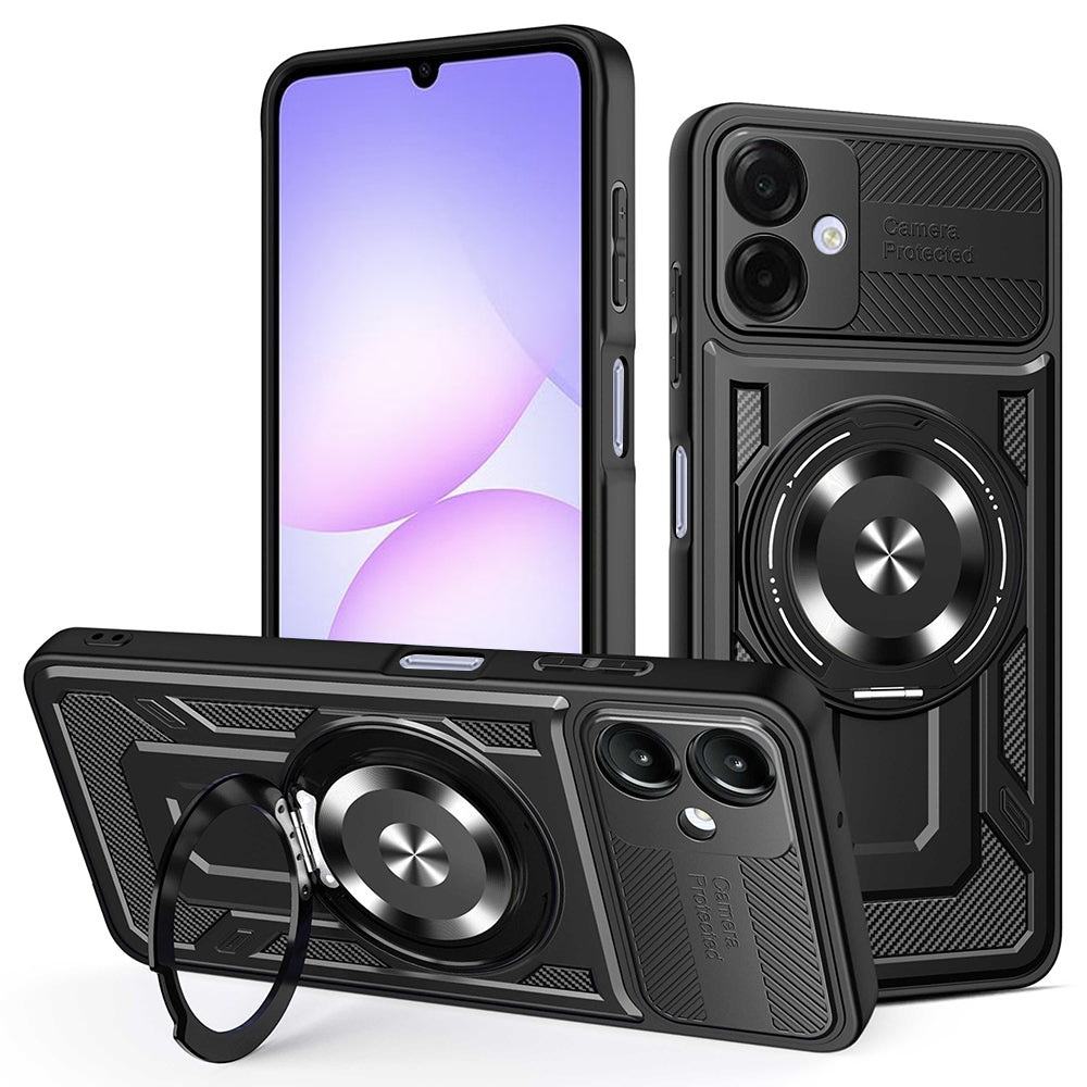 Fodral för Samsung Galaxy A07 4G A075, Techsuit, RuggedCam, Svart