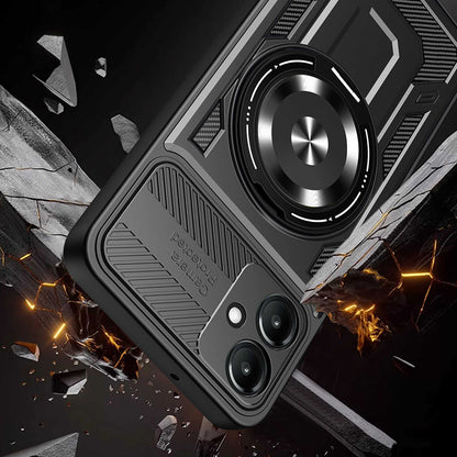 Fodral för Samsung Galaxy A07 4G A075, Techsuit, RuggedCam, Svart