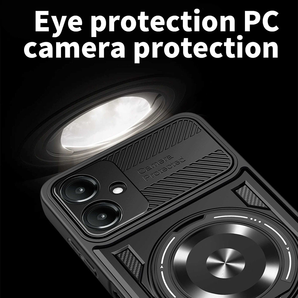 Fodral för Samsung Galaxy A07 4G A075, Techsuit, RuggedCam, Svart