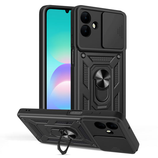 Fodral för Samsung Galaxy A08 4G A085 / A07 5G A076, Techsuit, CamShield, Svart
