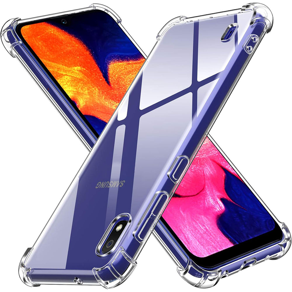 Fodral för Samsung Galaxy A10 A105, Techsuit, Stötsäker Klar, Transparent