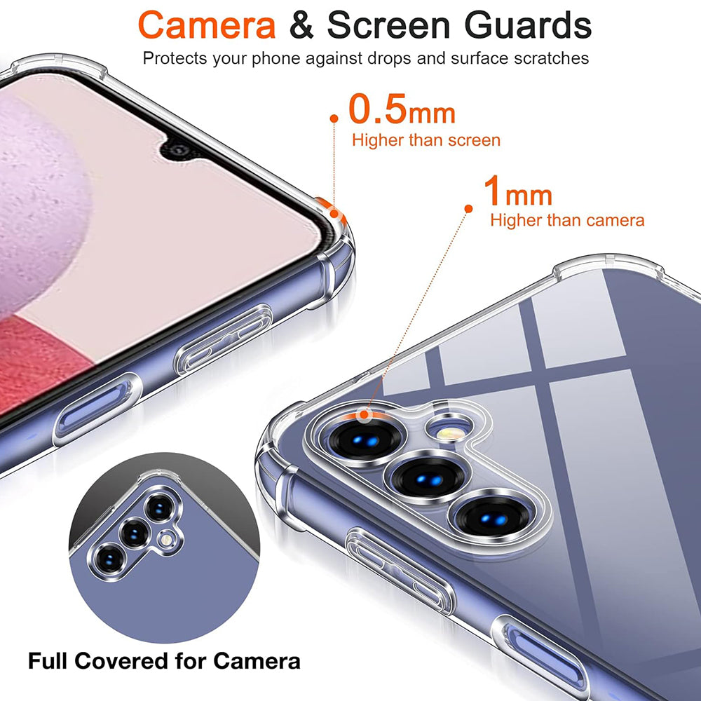 Fodral för Samsung Galaxy A10 A105, Techsuit, Stötsäker Klar, Transparent