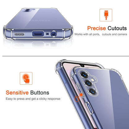 Fodral för Samsung Galaxy A10 A105, Techsuit, Stötsäker Klar, Transparent