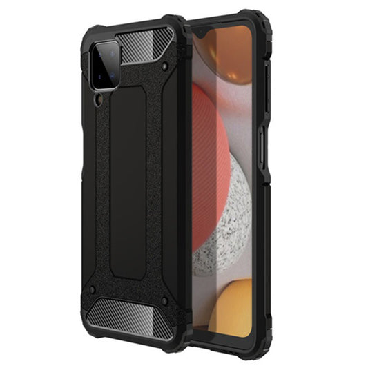Fodral för Samsung Galaxy A12 Nacho A127 / A12 A125, Techsuit, Hybrid Armor, Svart