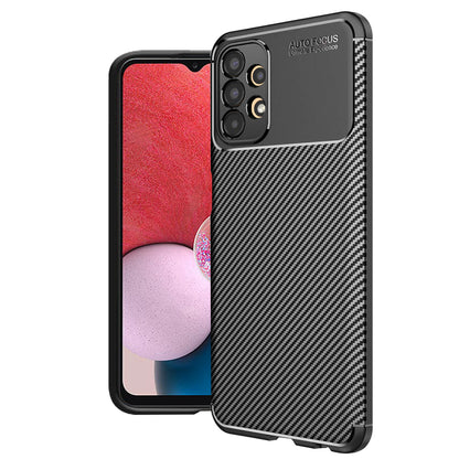 Fodral för Samsung Galaxy A13 A135, Techsuit, CarbonFiber, Svart