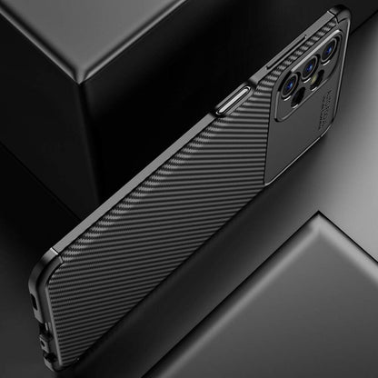 Fodral för Samsung Galaxy A13 A135, Techsuit, CarbonFiber, Svart
