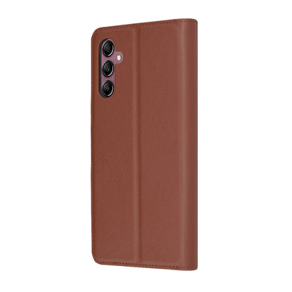 Fodral för Samsung Galaxy A14 A145 / A14 5G A146, Techsuit, Läderfolio, Brun