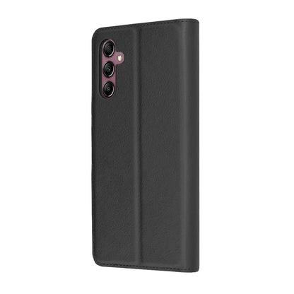 Case for Samsung Galaxy A14 A145 / A14 5G A146, Techsuit, Leather Folio, Black