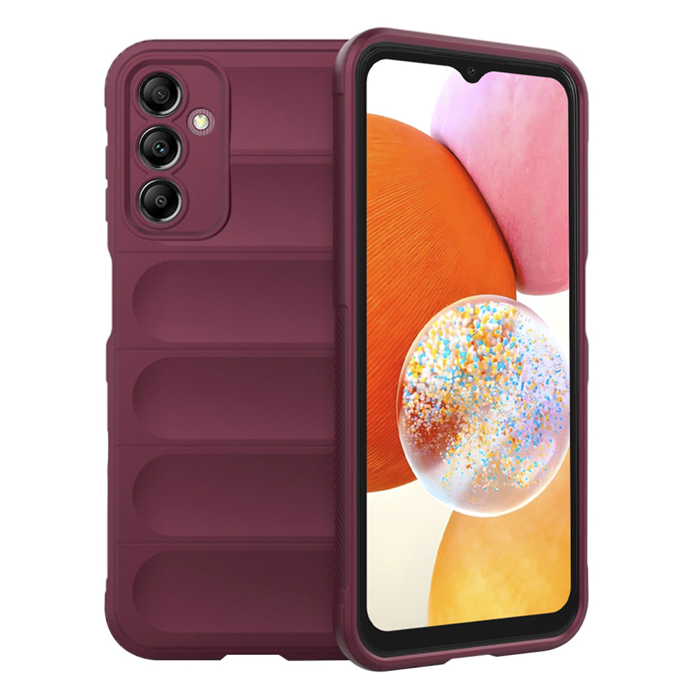 Fodral för Samsung Galaxy A14 A145 / A14 5G A146, Techsuit, Magic Shield, Vinröd