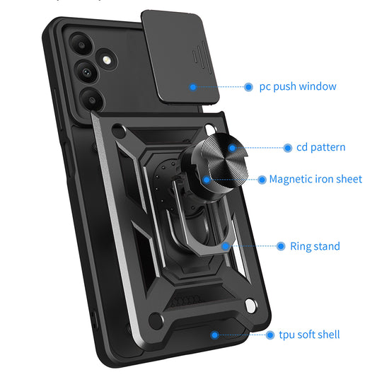 Fodral för Samsung Galaxy A15 5G A156 / A15 A155, Techsuit, CamShield, Blå