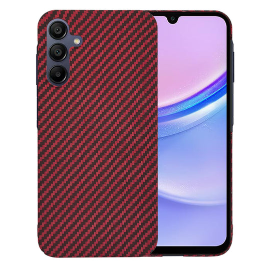 Fodral för Samsung Galaxy A15 5G A156 / A15 A155, Techsuit, Carbonite FiberShell, Röd
