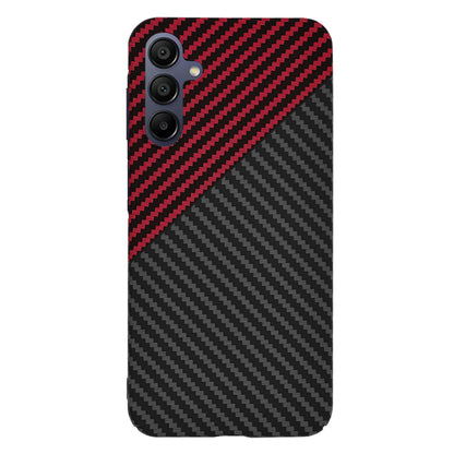 Fodral för Samsung Galaxy A15 5G A156 / A15 A155, Techsuit, Carbonite FiberShell, Svart Röd