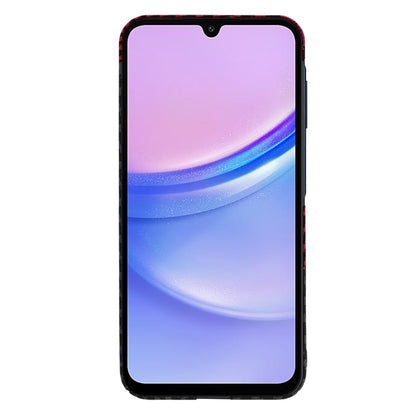 Fodral för Samsung Galaxy A15 5G A156 / A15 A155, Techsuit, Carbonite FiberShell, Svart Röd