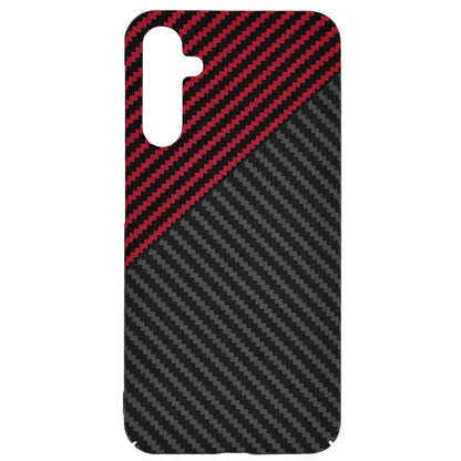 Fodral för Samsung Galaxy A15 5G A156 / A15 A155, Techsuit, Carbonite FiberShell, Svart Röd