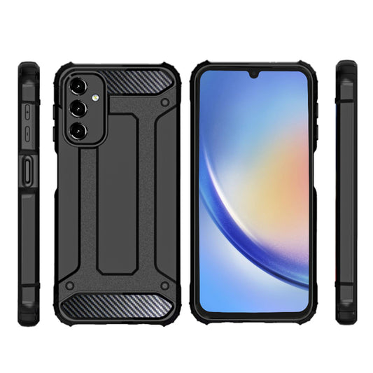 Fodral för Samsung Galaxy A15 5G A156 / A15 A155, Techsuit, Hybrid Armor, Svart