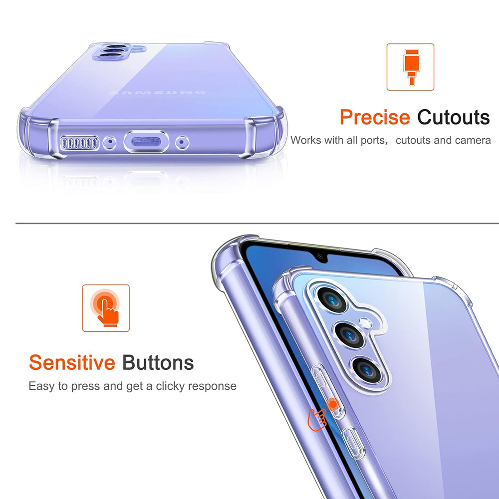 Fodral för Samsung Galaxy A15 5G A156 / A15 A155, Techsuit, Stötsäker Klar, Transparent