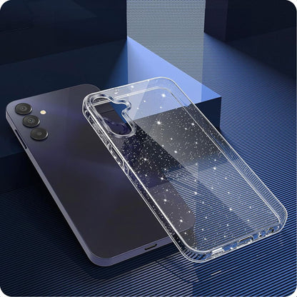 Fodral för Samsung Galaxy A15 5G A156 / A15 A155, Techsuit, SparkleSkin, Transparent