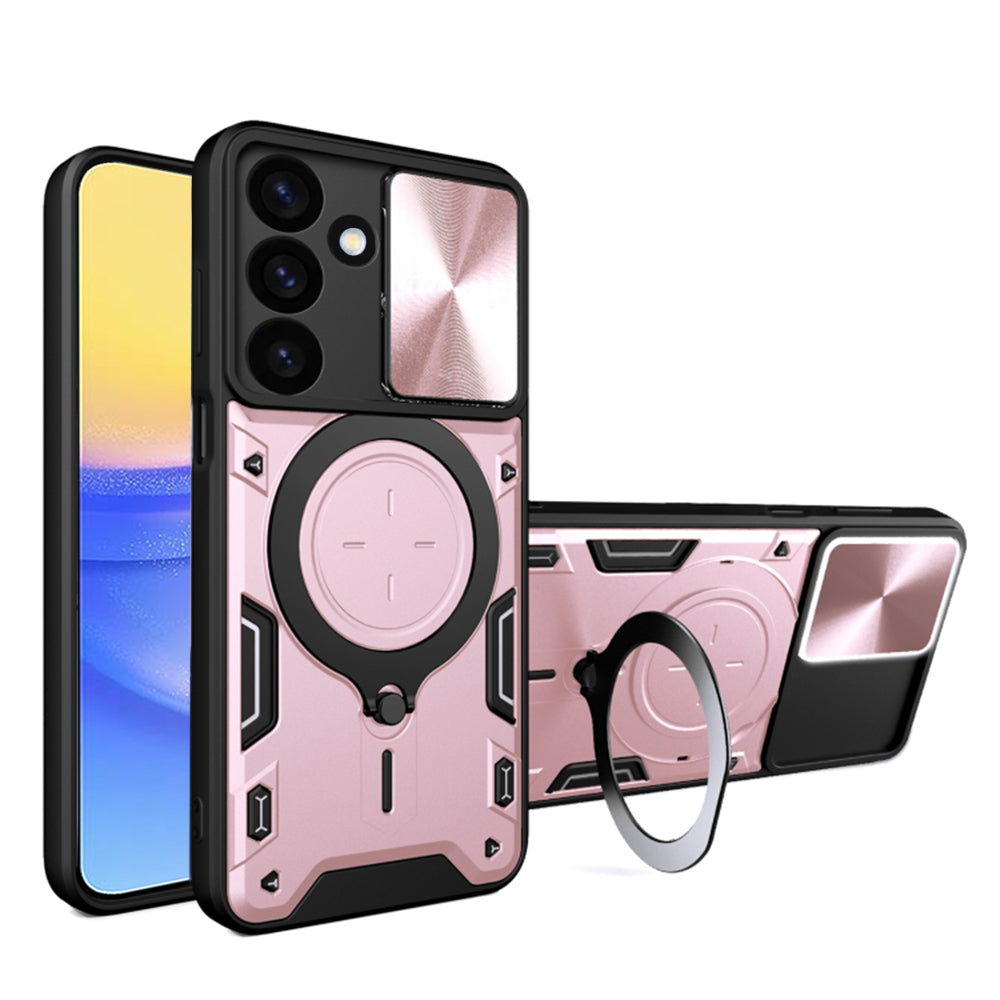 Fodral för Samsung Galaxy A16 5G A166 / A16 4G A165, Techsuit, CamGuard Pro, Roséguld