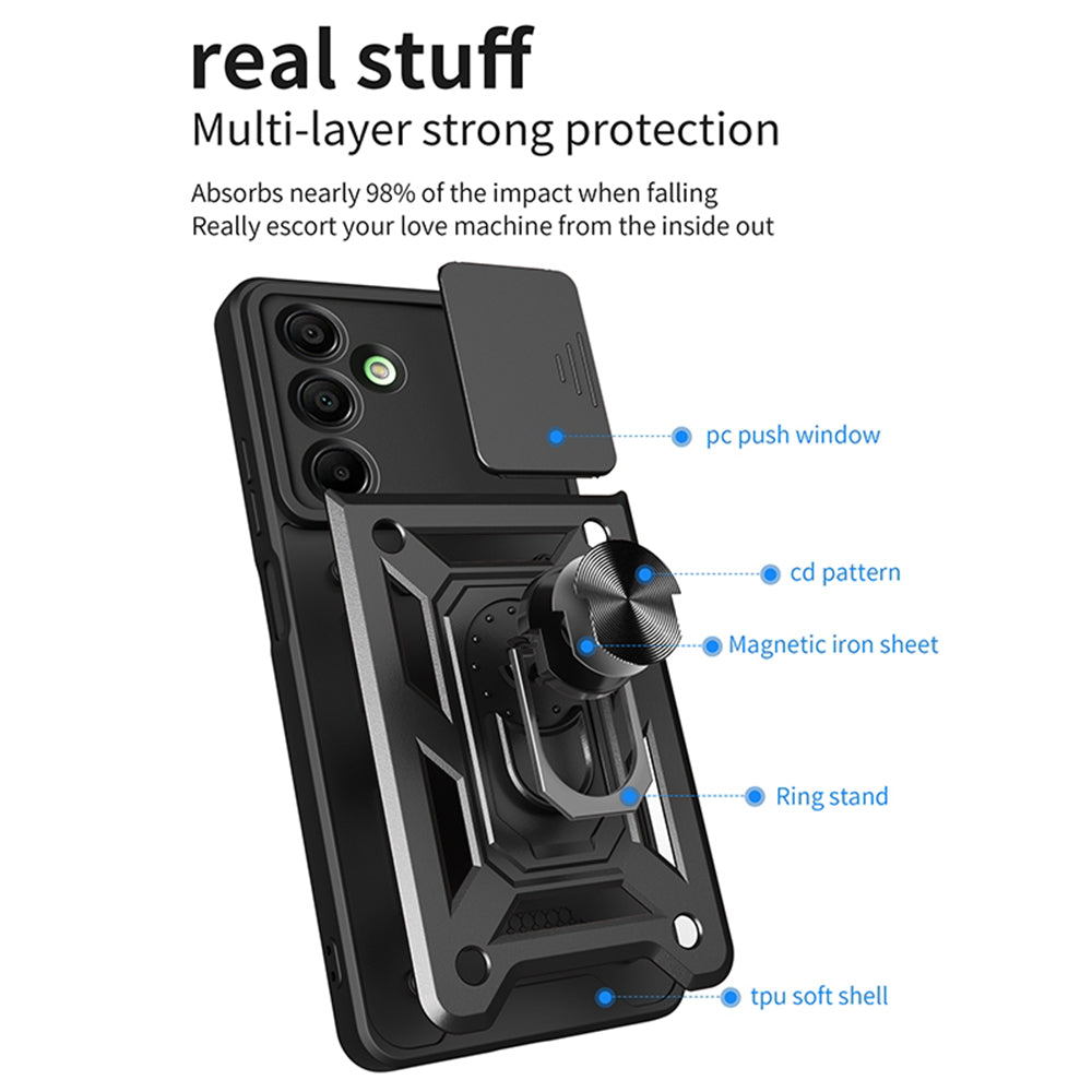 Fodral för Samsung Galaxy A16 5G A166 / A16 4G A165, Techsuit, CamShield, Blå