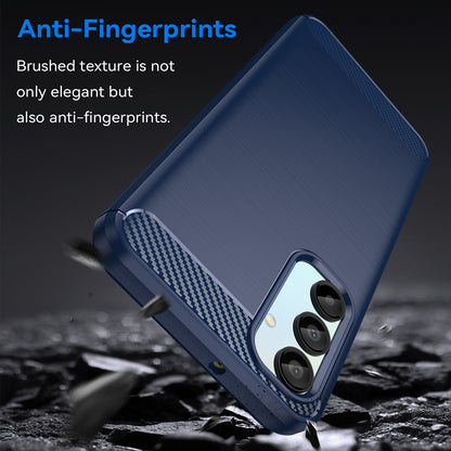 Mobilskal för Samsung Galaxy A16 5G A166 / A16 4G A165, Techsuit, Kolfiber, Blå