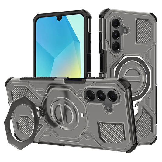 Fodral för Samsung Galaxy A16 5G A166 / A16 4G A165, Techsuit, Carbon Shield Pro, Ljussvart