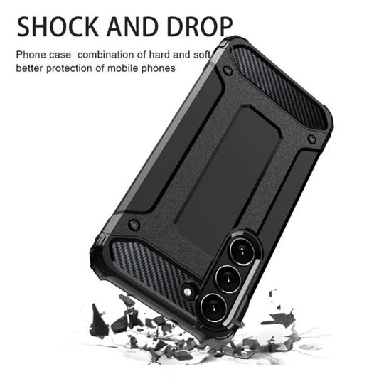 Fodral för Samsung Galaxy A16 5G A166 / A16 4G A165, Techsuit, Hybrid Armor, Svart
