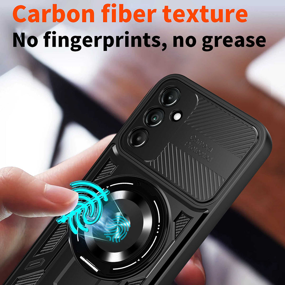 Fodral för Samsung Galaxy A16 5G A166 / A16 4G A165, Techsuit, RuggedCam, Svart