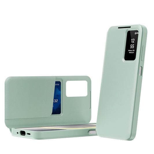 Fodral för Samsung Galaxy A17 4G / A17 5G / A26 A266, Techsuit, SmartView, Grön
