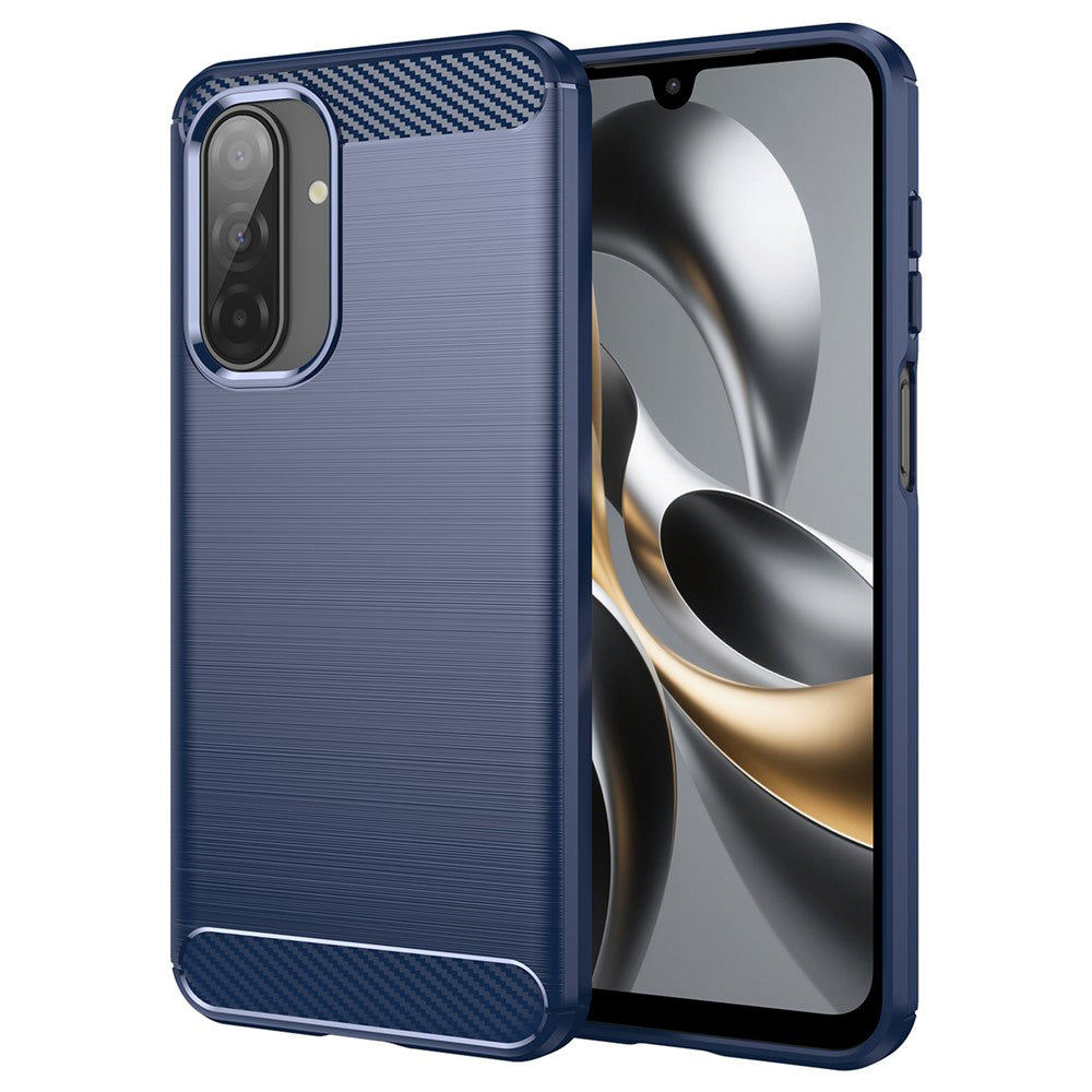 Fodral för Samsung Galaxy A17 5G, Techsuit, Kolfiber, Blå