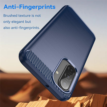 Fodral för Samsung Galaxy A17 5G, Techsuit, Kolfiber, Blå
