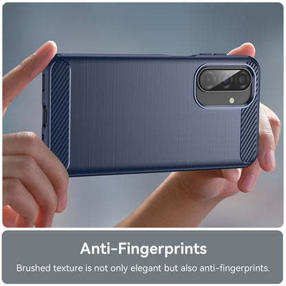Fodral för Samsung Galaxy A17 5G, Techsuit, Kolfiber, Blå