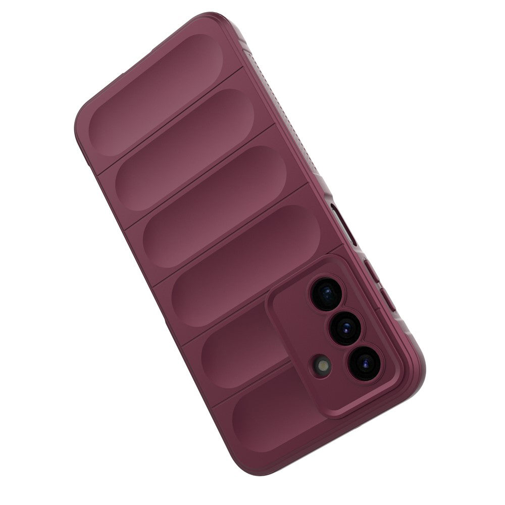 Fodral för Samsung Galaxy A17 5G, Techsuit, Magic Shield, Vinröd