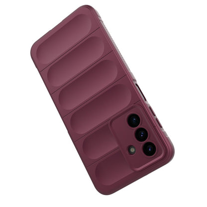 Fodral för Samsung Galaxy A17 5G, Techsuit, Magic Shield, Vinröd