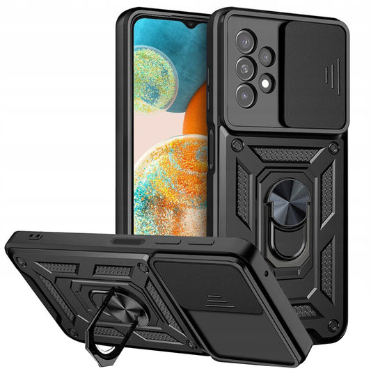 Fodral för Samsung Galaxy A23 5G A236 / A23 A235, Techsuit, CamShield, Svart