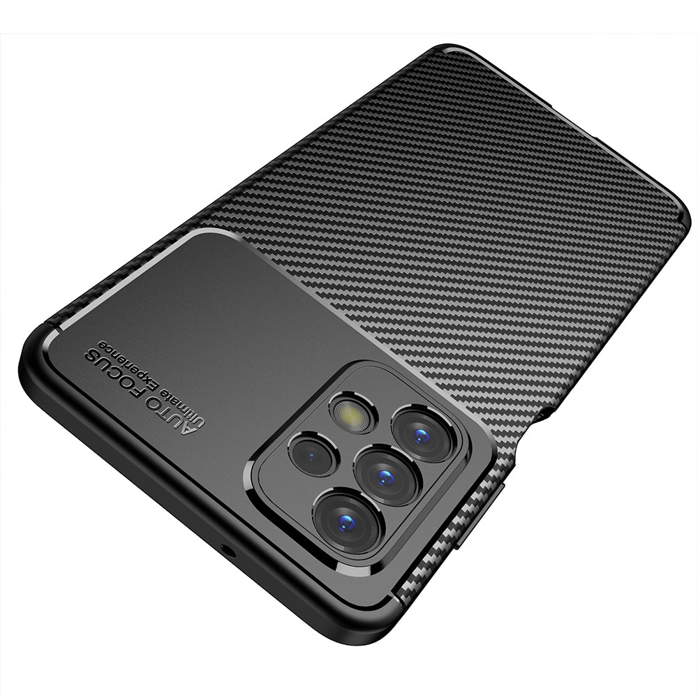 Fodral för Samsung Galaxy A23 5G A236 / A23 A235, Techsuit, CarbonFiber, Svart