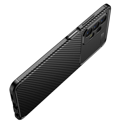 Fodral för Samsung Galaxy A23 5G A236 / A23 A235, Techsuit, CarbonFiber, Svart