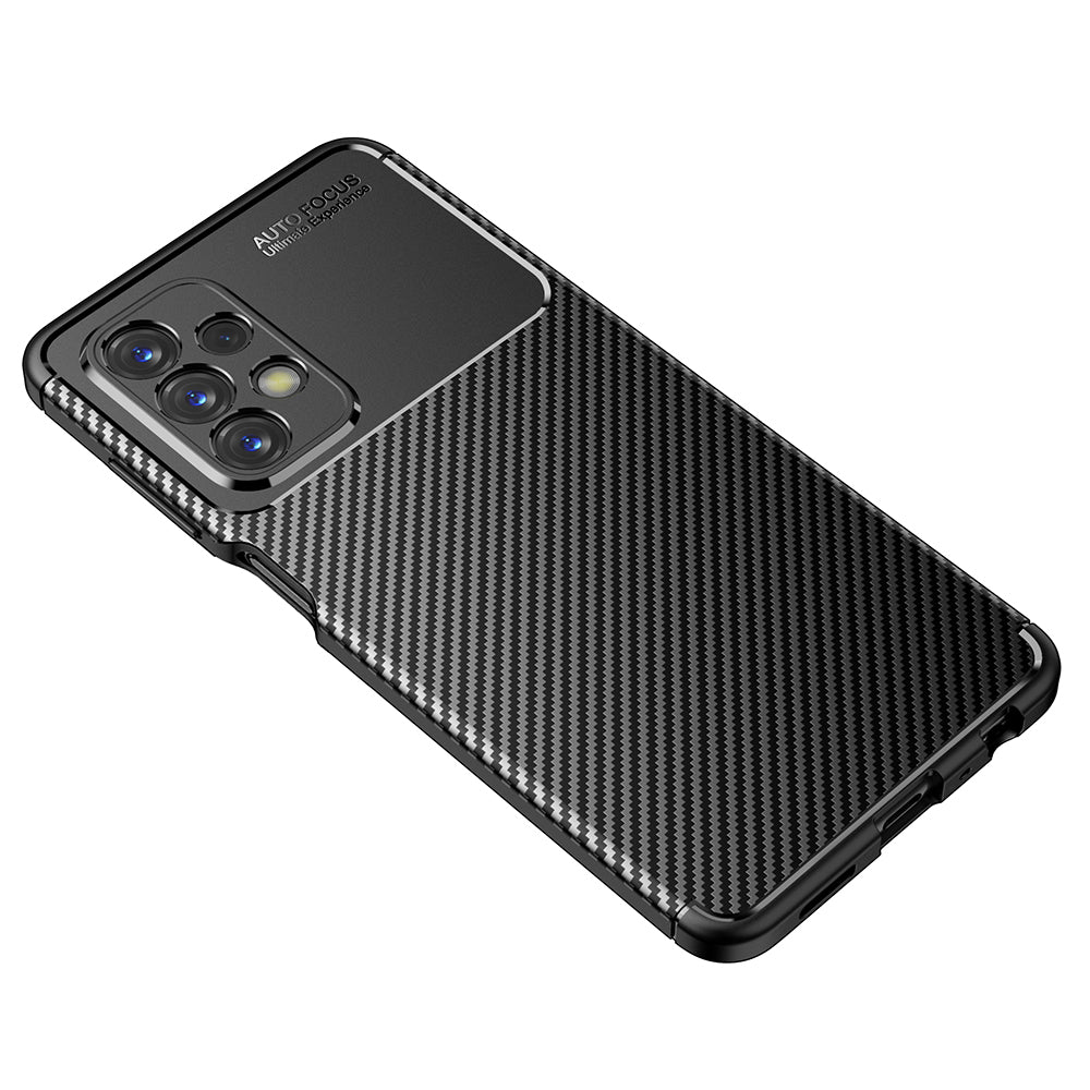 Fodral för Samsung Galaxy A23 5G A236 / A23 A235, Techsuit, CarbonFiber, Svart