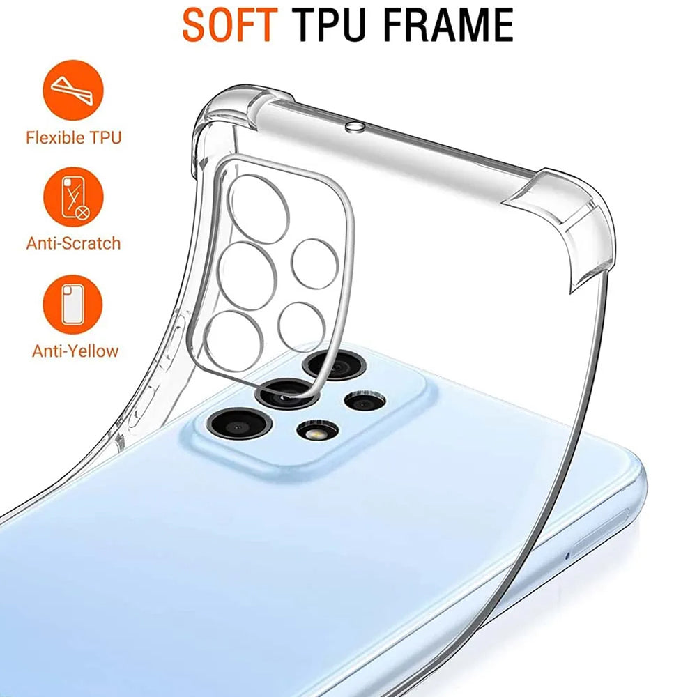 Fodral för Samsung Galaxy A23 5G A236 / A23 A235, Techsuit, Stötsäker Klar, Transparent