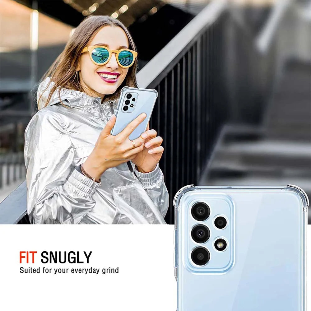 Fodral för Samsung Galaxy A23 5G A236 / A23 A235, Techsuit, Stötsäker Klar, Transparent