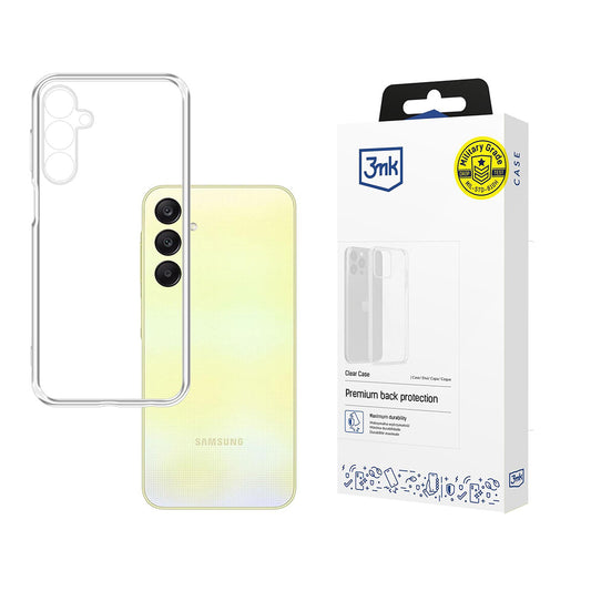 Fodral för Samsung Galaxy A25 A256, 3MK, Klar, Transparent