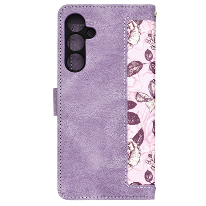 Fodral för Samsung Galaxy A25 A256, Techsuit, FlipCraft, Lila