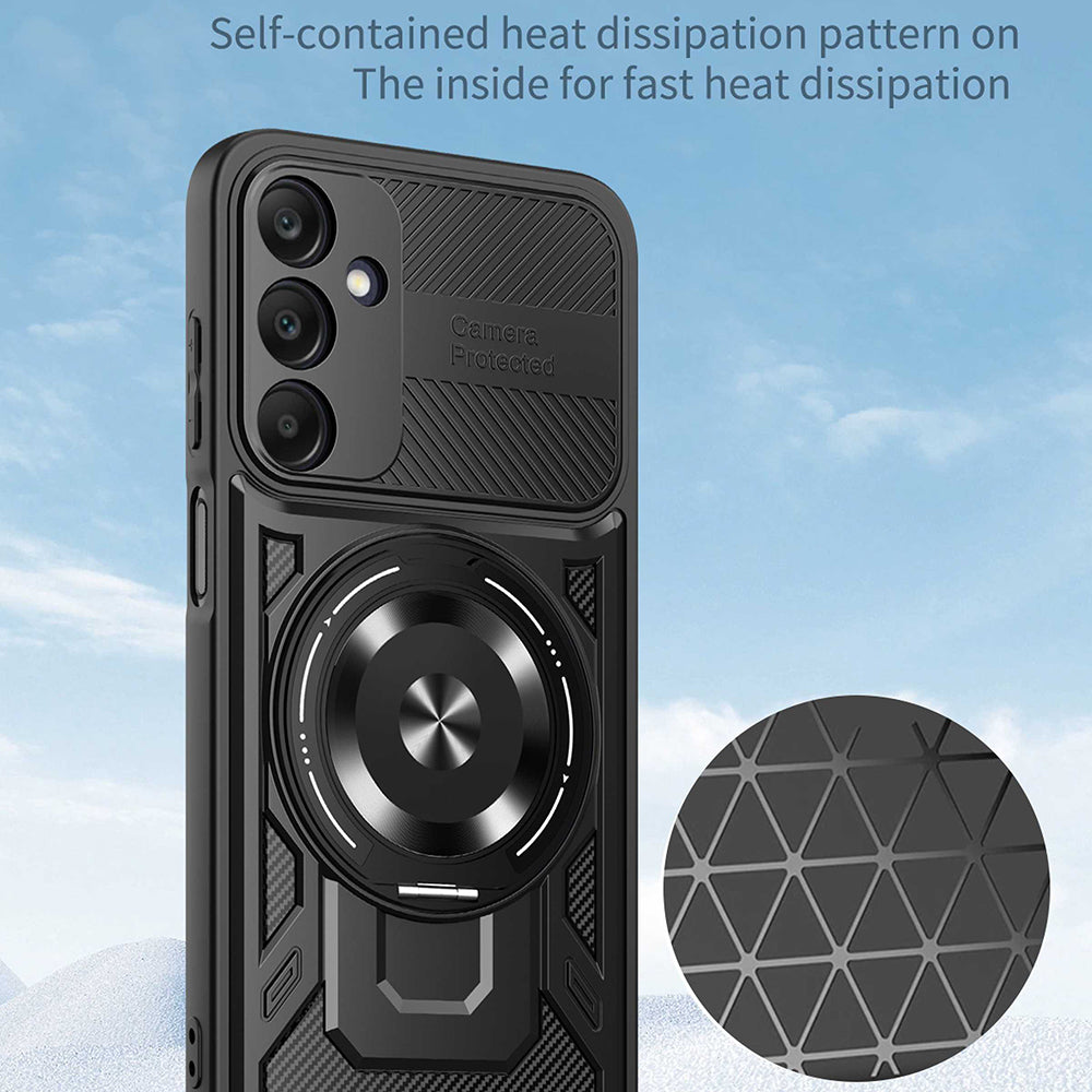 Fodral för Samsung Galaxy A25 A256, Techsuit, RuggedCam, Blå