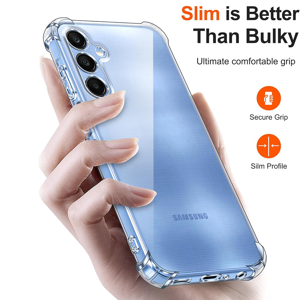 Fodral för Samsung Galaxy A25 A256, Techsuit, Stötsäker Klar, Transparent