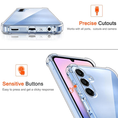 Fodral för Samsung Galaxy A25 A256, Techsuit, Stötsäker Klar, Transparent