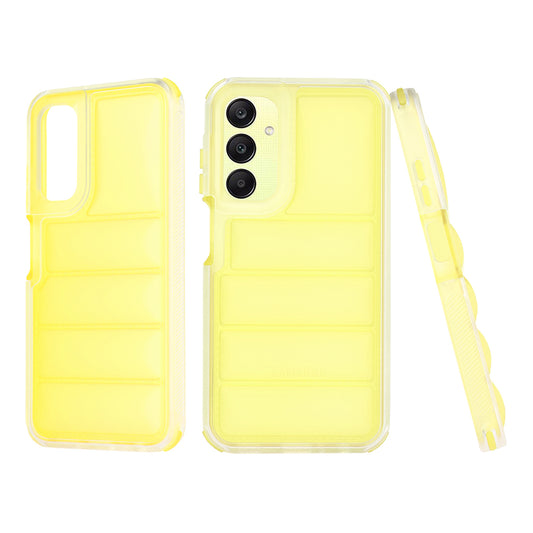 Fodral för Samsung Galaxy A25 A256, Techsuit, Wave Shield, Gul