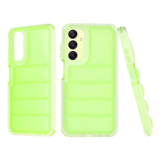 Fodral för Samsung Galaxy A25 A256, Techsuit, Wave Shield, Grön