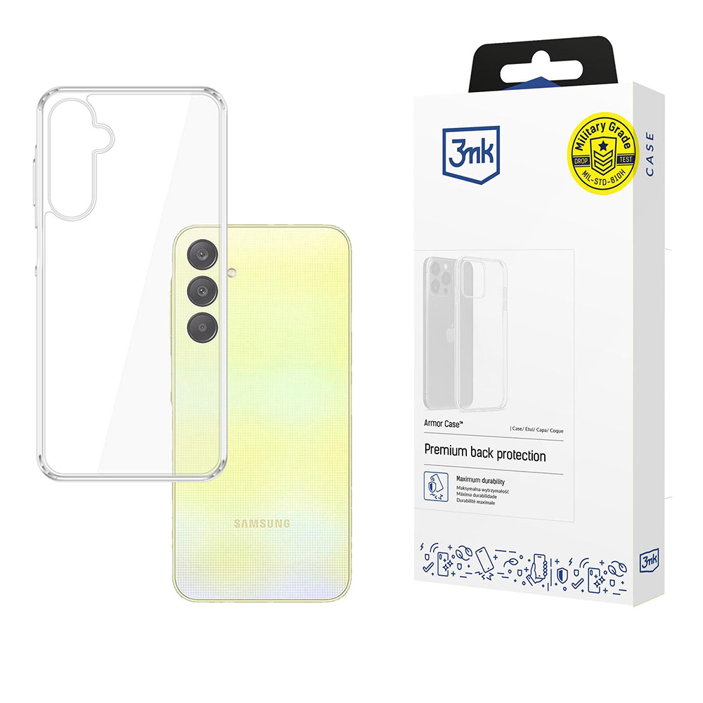 Fodral för Samsung Galaxy A26 A266, 3MK, Armor, Transparent