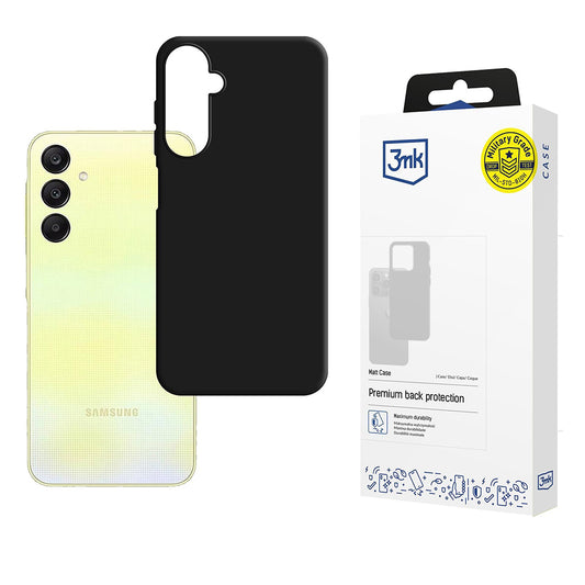 Fodral för Samsung Galaxy A26 A266, 3MK, Matt svart